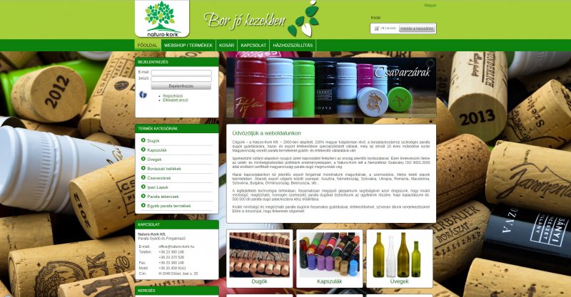 Naturo-Kork Webshop
